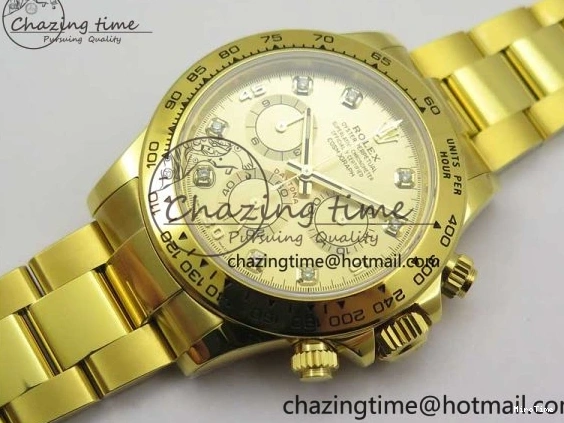 MiroTime 0210 Daytona 116508 YG Noob 1:1 Best Edition 904L YG Case and Bracelet YG Crystal Dial SA MultiPurpose 2628